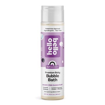 Hello Bello Bubble Bath, Gentle Hypoallergenic Formula For Babies And Kids, Vegan And Cruelty-Free, Soft Lavender Scented, 10 Fl