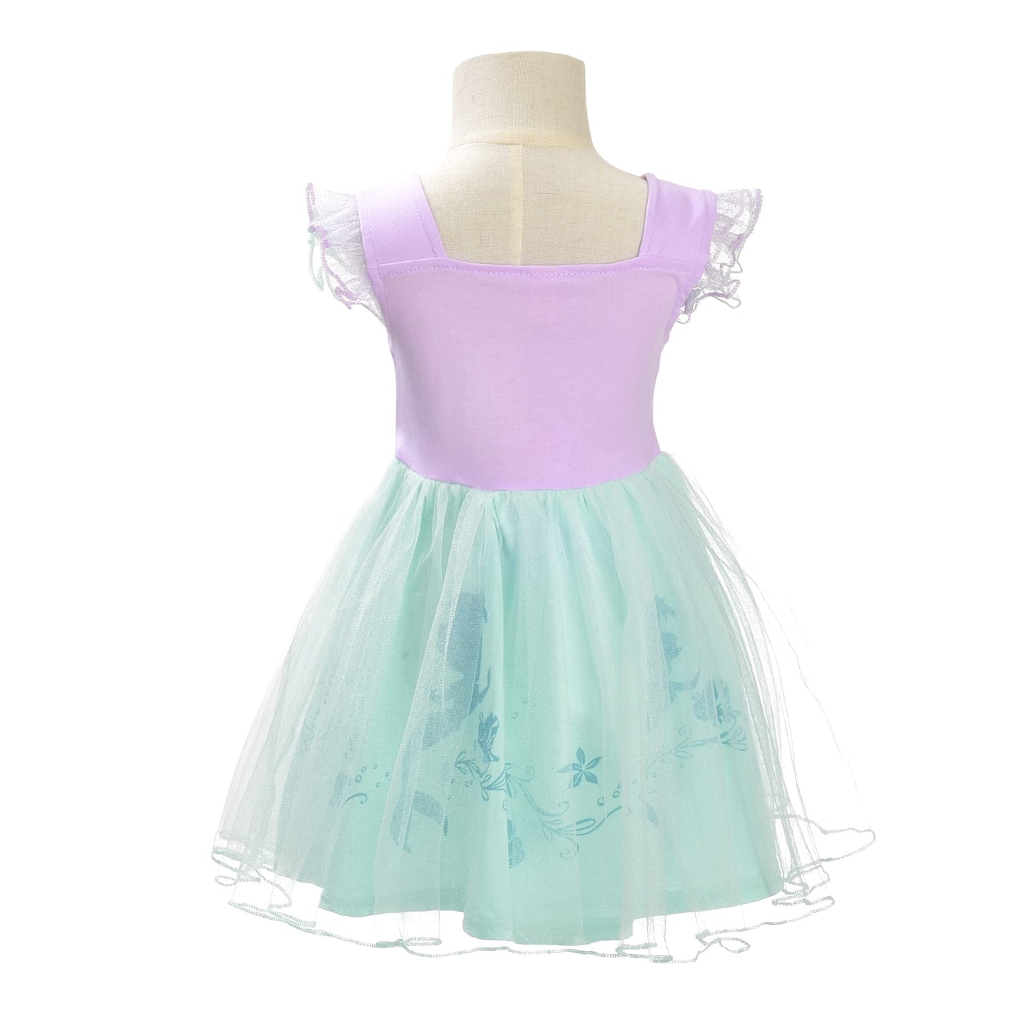Dressy Daisy Princess Mermaid Dress Up Clothes Halloween Fancy Party Tulle Skirt Summer Outfit For Toddler Girls Size 3T, Style