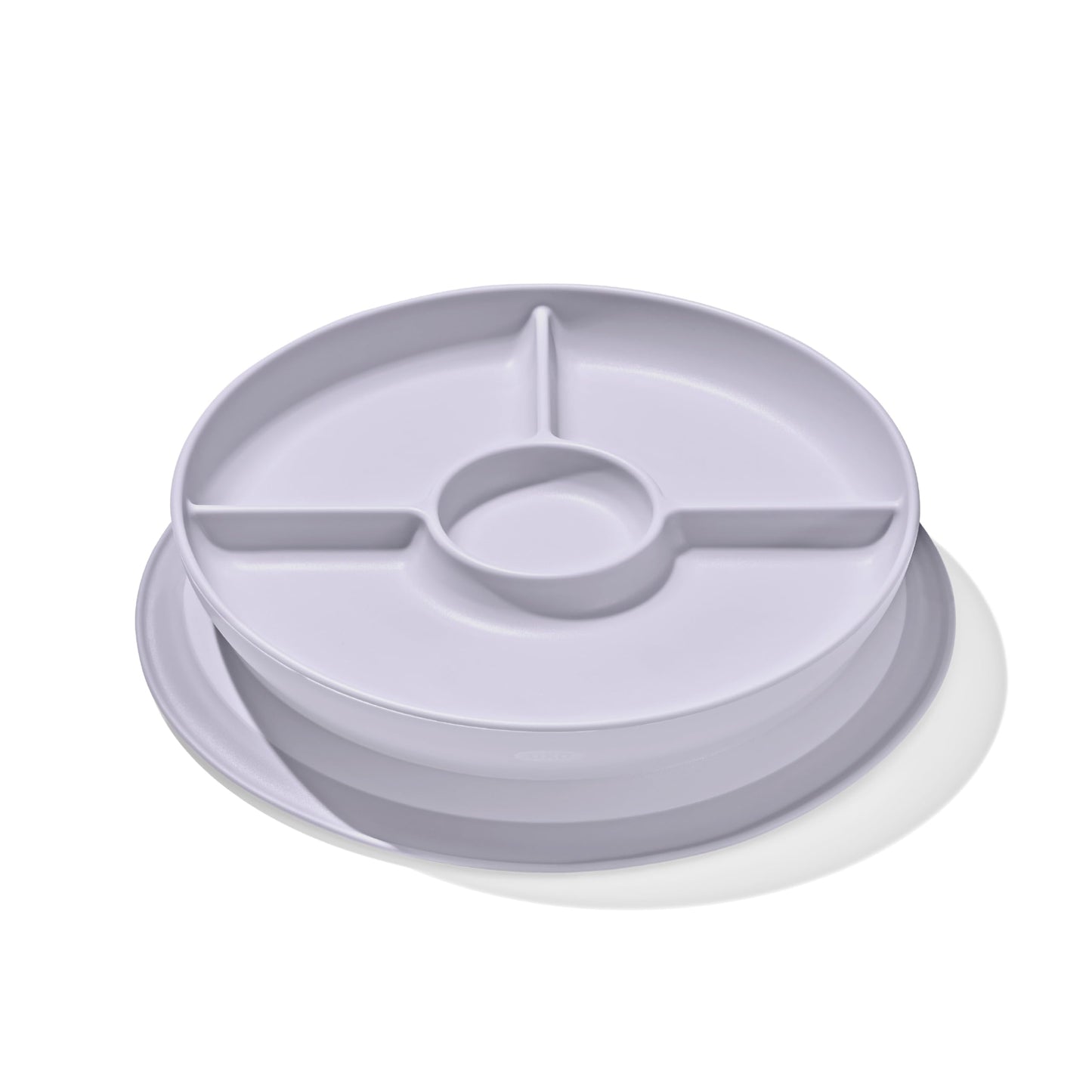 OXO Tot Stick & Stay Suction Divided Plate - Lilac