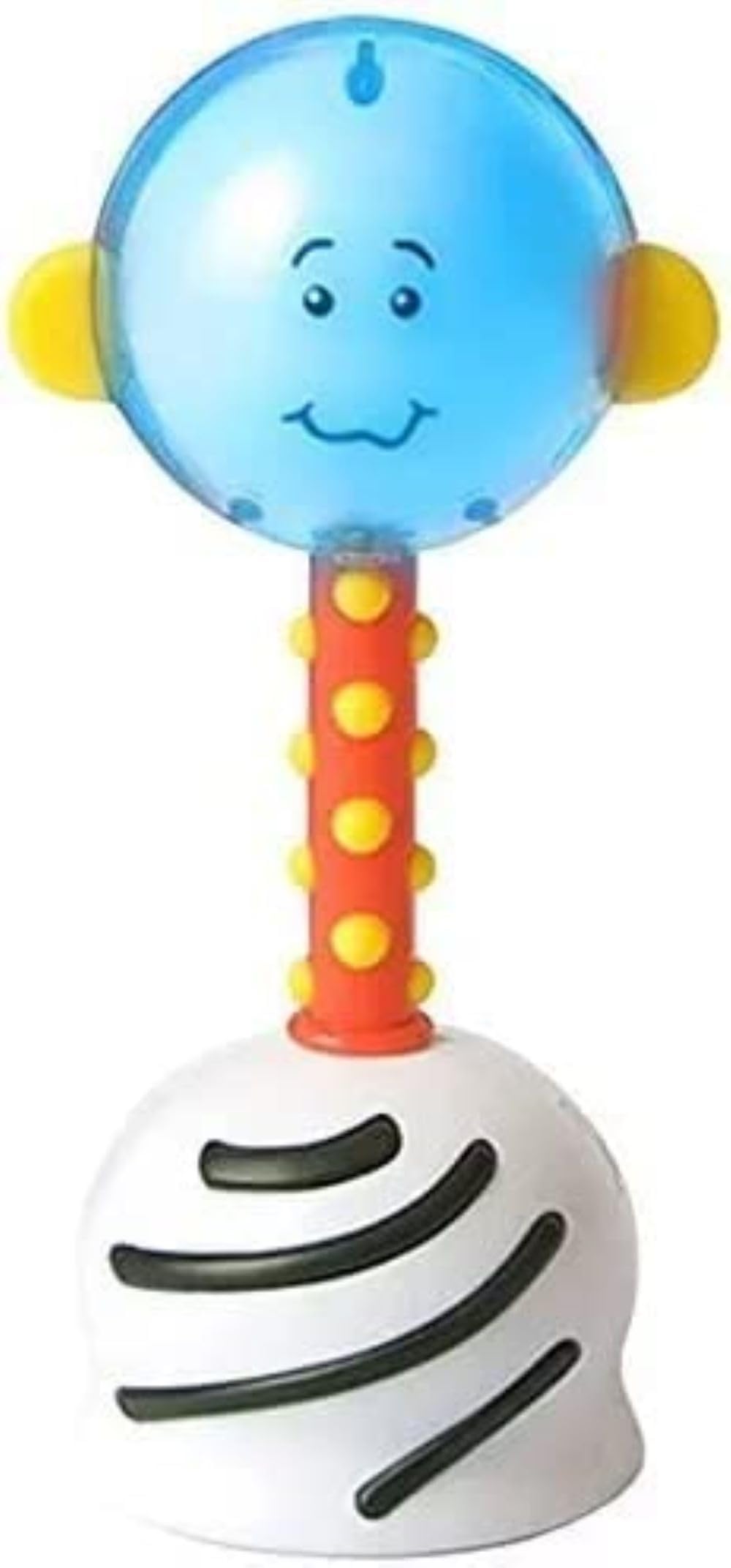 SmartNoggin NogginStik Light-up Developmental Rattle - Color Changing, Textured for Grasping, Mirror & Rattle Sound - Sensory To