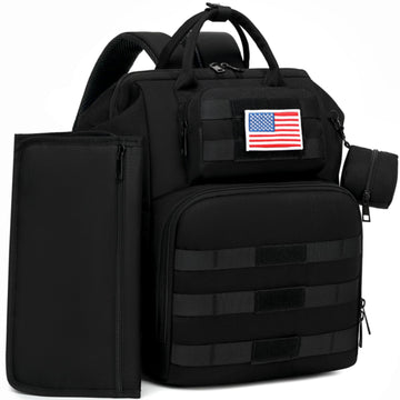 Rosegin Diaper Bag Backpack For Dad And Men, Large Travel Tactical Baby Gear Diaper Bag With Changing Pad, Pacifier Case, Remova