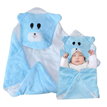 EKAN Swaddle Baby Blankets for New Born and Infants (012 Months) Sleeping Hooded Baby Wrapper for Gifting Purpose (Pack of 1) (