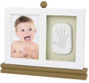 Plushible Bridging Miles With Smiles Casting Kit - Baby Keepsake & Dog Paw Print Kit For Newborn - Inkless Plaster For Foot & Ha