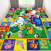 Ltkougfam Baby Mat For Floor, Baby Kids Play Mat Rug, Playmat Baby Crawling Mat For Floor, Tummy Time Mat, Non-Toxic Non-Slip Fo