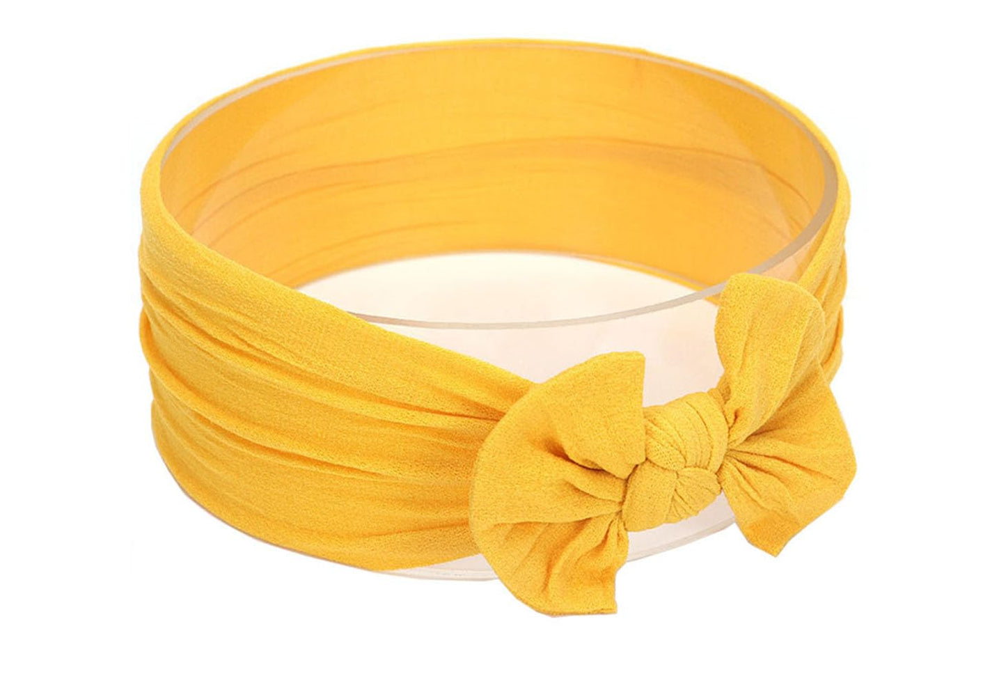 Koolgil Baby Girl'S Toddler Bow Knot Headbands Soft Nylon Headband For Daily Life Birthday Party Photography (Ginger)