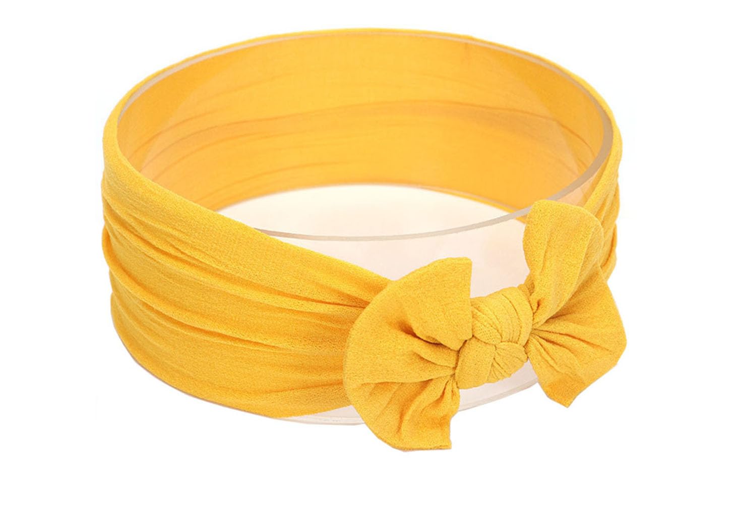Koolgil Baby Girl'S Toddler Bow Knot Headbands Soft Nylon Headband For Daily Life Birthday Party Photography (Ginger)