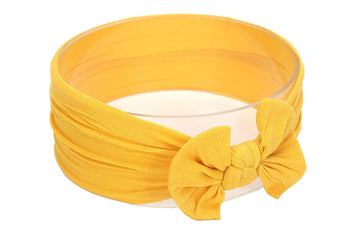 Koolgil Baby Girl'S Toddler Bow Knot Headbands Soft Nylon Headband For Daily Life Birthday Party Photography (Ginger)