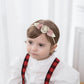 Cinaci 5 Pieces Super Stretchy Soft Baby Flower Nylon Headbands Floral Crowns Tiaras Hairbands Hair Accessories For Baby Girls N
