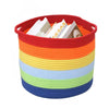 Kamuavni Baby Hamper, Rainbow Toy Basket Cotton Rope Basket for Nursery, Gift Basket Empty, Decorative Basket for Living Room an