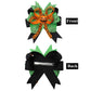 Yuyeran Baby Girl Novelty 3 Layers Ribbon Bow Barrettes Halloween Bow Hair Clips Cute Boutique Hair Pin Party Supplies