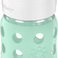 Lifefactory 8-Ounce Wide Neck Glass Baby Bottle With Protective Silicone Sleeve And Pivot Straw Cap, Mint (Lg2241Wmi4)