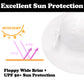 Sarfel Baby Girl Sun Hat Summer Baby Hats Upf 50+Toddler Sun Hat Infant With Wide Brim Bucket Hat White 46Cm/0-6 Months