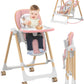 Rabbit Rustler High Chairs for Babies and Toddlers, Baby Swings for Infants, Foldable High Chair with Wheels,5 Adjustable Height