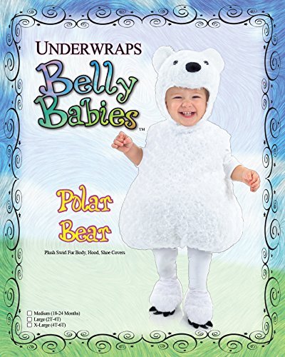 UNDERWRAPS baby boys Babys Polar Bear infant and toddler costumes, White, Large 2T-4T US