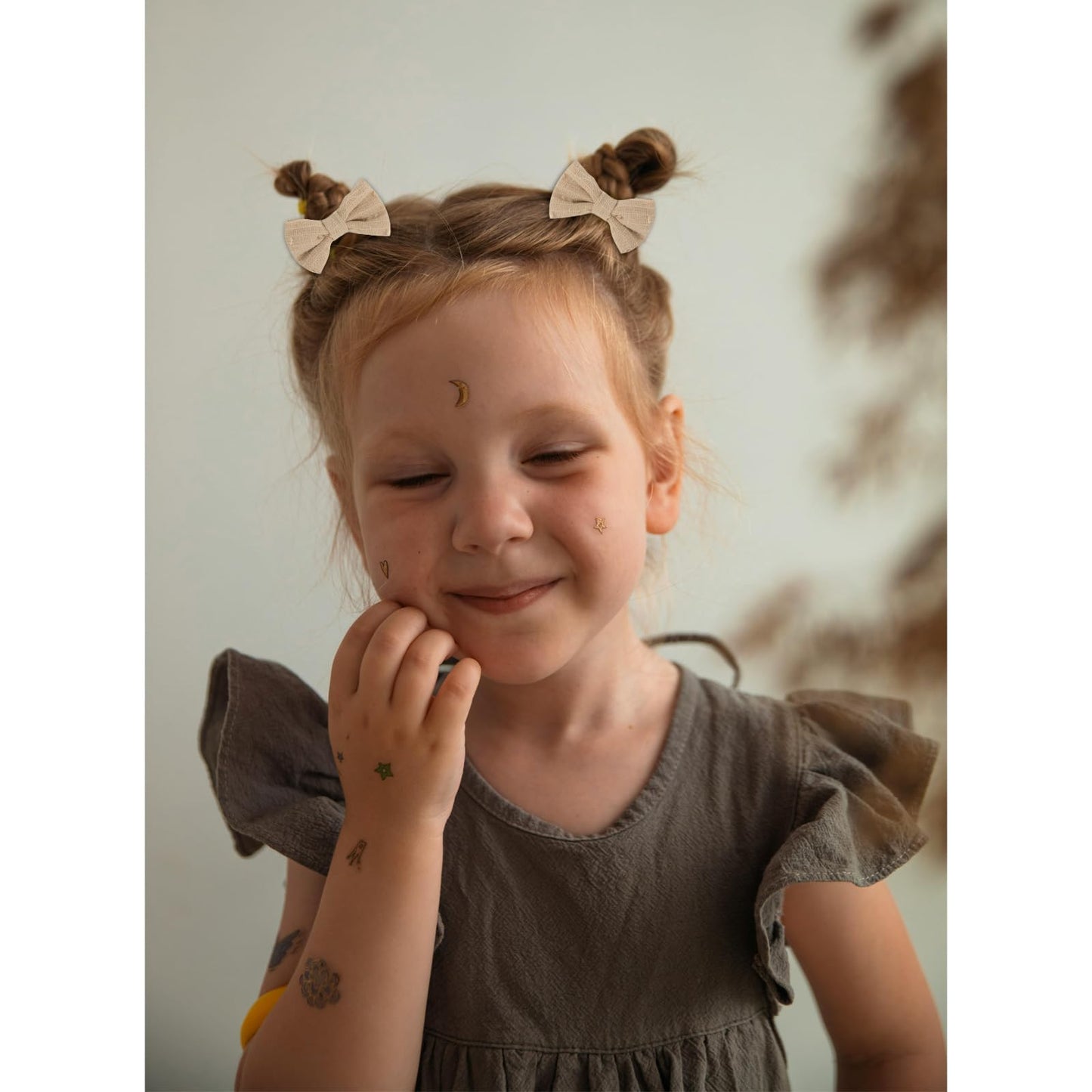 Toddler Hair Ties 2 Inches Cute Hair Bows For Girls 30 Pcs No Damage Elastic Hair Ties Girl Hair Accessories