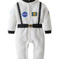 Lxkikmm Baby Toddler Boy Astronaut Costume Space Suit Cosplay Party Jumpsuit Halloween Rompers,White 18-24 Months