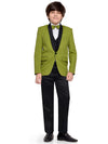 Jeetethnics Boys Green Coat Suit Set With Waistcoat Shirt And Trousers (9090Q)