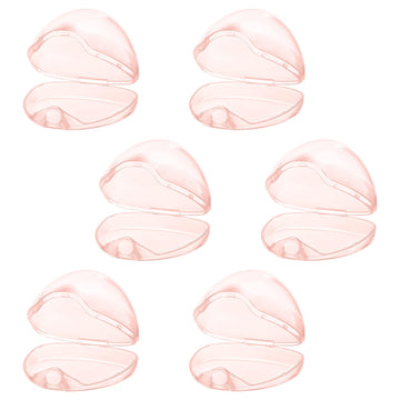 Accmor Pacifier Case, Pacifier Holder Case, Pacifier Container For Travel, Bpa Free,Transparent Pink, 6 Pack