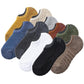 Men & Women Cotton Spandex No Show Loafer Socks  AntiSlip Silicone Grip, Soft Towel Terry Low Cut Invisible Comfort Wear