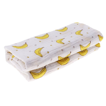 VELURA Baby Swaddling Blanket Soft Muslin Cotton Swaddle Towel Banana|1Pc x Baby Blanket| Blankets & Throws|Baby