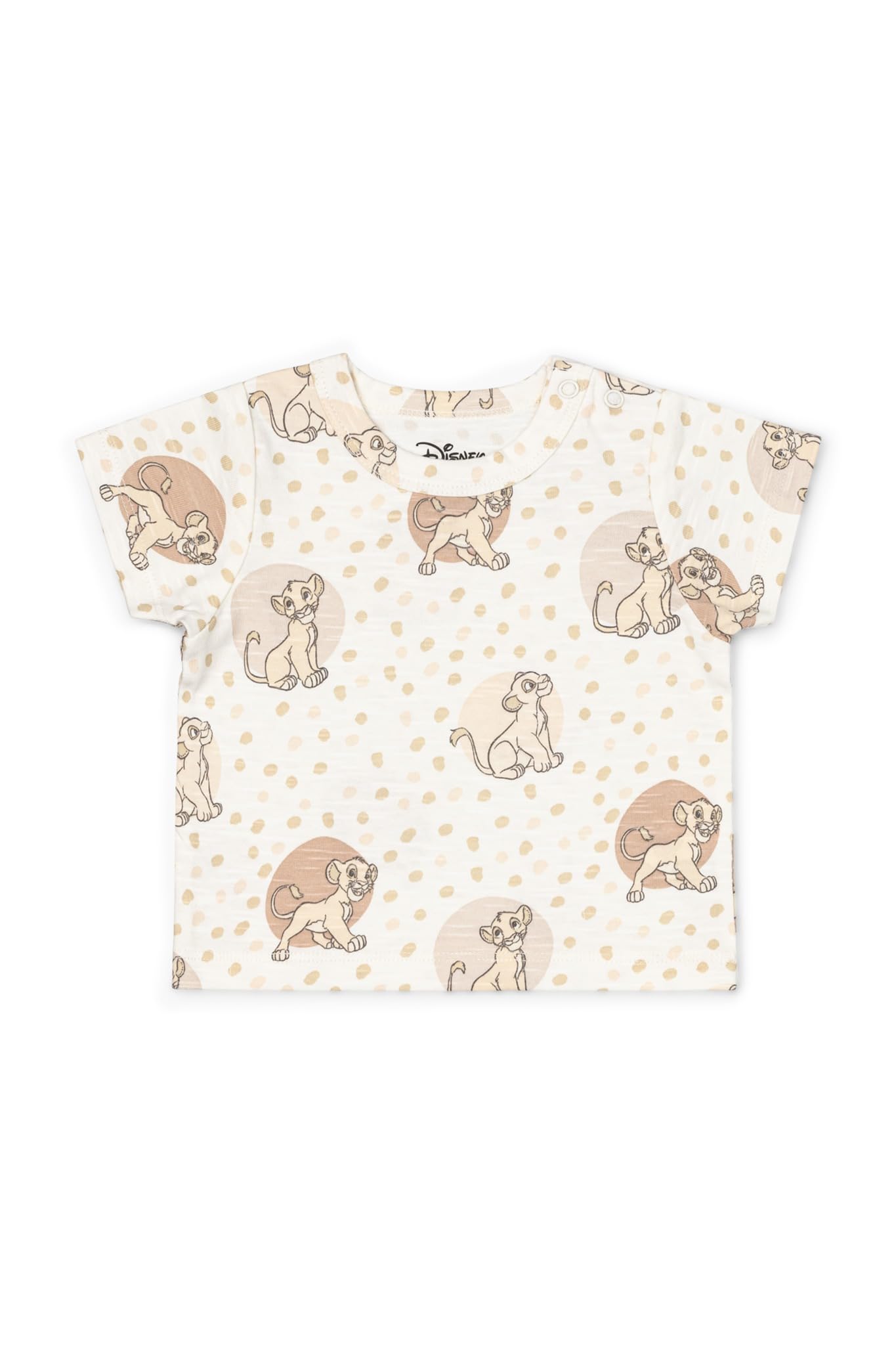 MONICA + ANDY Short Sleeve Crewneck T Shirt, Size 3T, Disneys The Lion King, 100% Organic Toddler Clothes for Girls and Boys, S