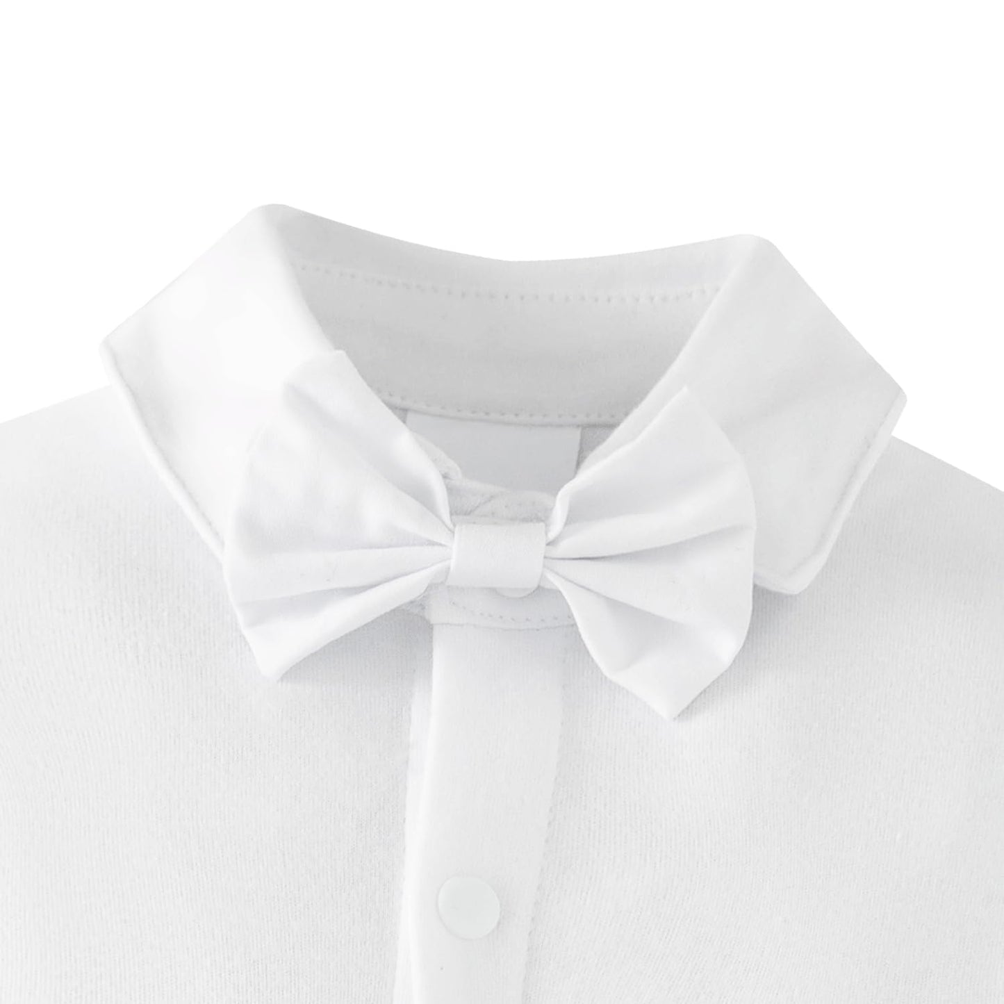 Mommy'S New Man Newborn Baptism Outfits Boys Long Sleeve White Baby Wedding Outfit Cake Smash Christening Jumpsuit (9-12 Months)