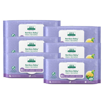 Aleva Naturals Bamboo Baby Wipes - 480 ct
