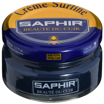 Saphir Creme Surfine Pommadier Shoe Polish 50Ml - Petrol Blue