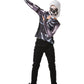 Rubies Fortnite Skull Trooper Teen Costume Top & Hood - 13-14 yrs Black