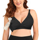 4How Pumping Bra, Hands-Free Nursing Bra, Xl, Black