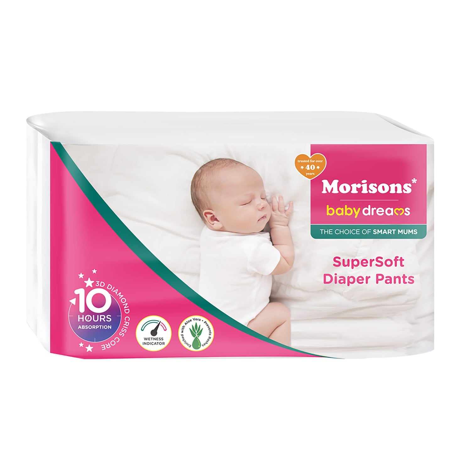 Morisons* Babydreams The Choice Of Smart Mums Baby Dreams Super Soft Diaper Pants Small  S (78 Pieces), 1 Count
