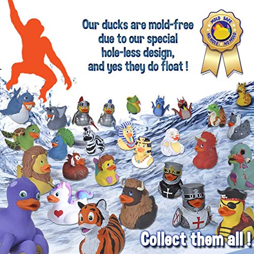 Wild Republic Rubber Ducks, Bath Toys, Kids Gifts, Pool Toys, Water Toys, Sea Turtle, 4
