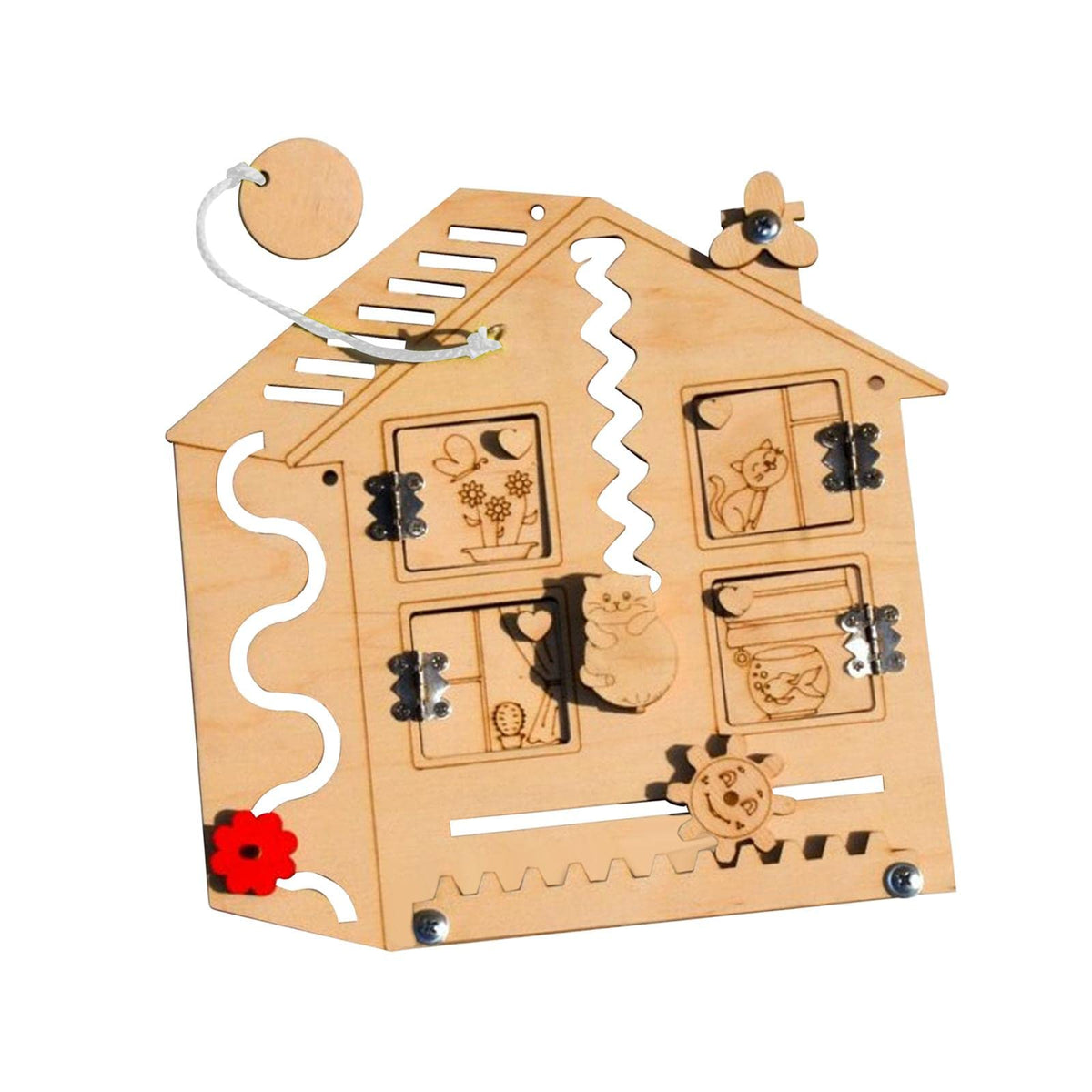 ATORSE Kids Busy Board DIY Accessories Sensory Toys for Toddler Holiday Gifts House|Baby | Toys for Baby | Developmental Baby To