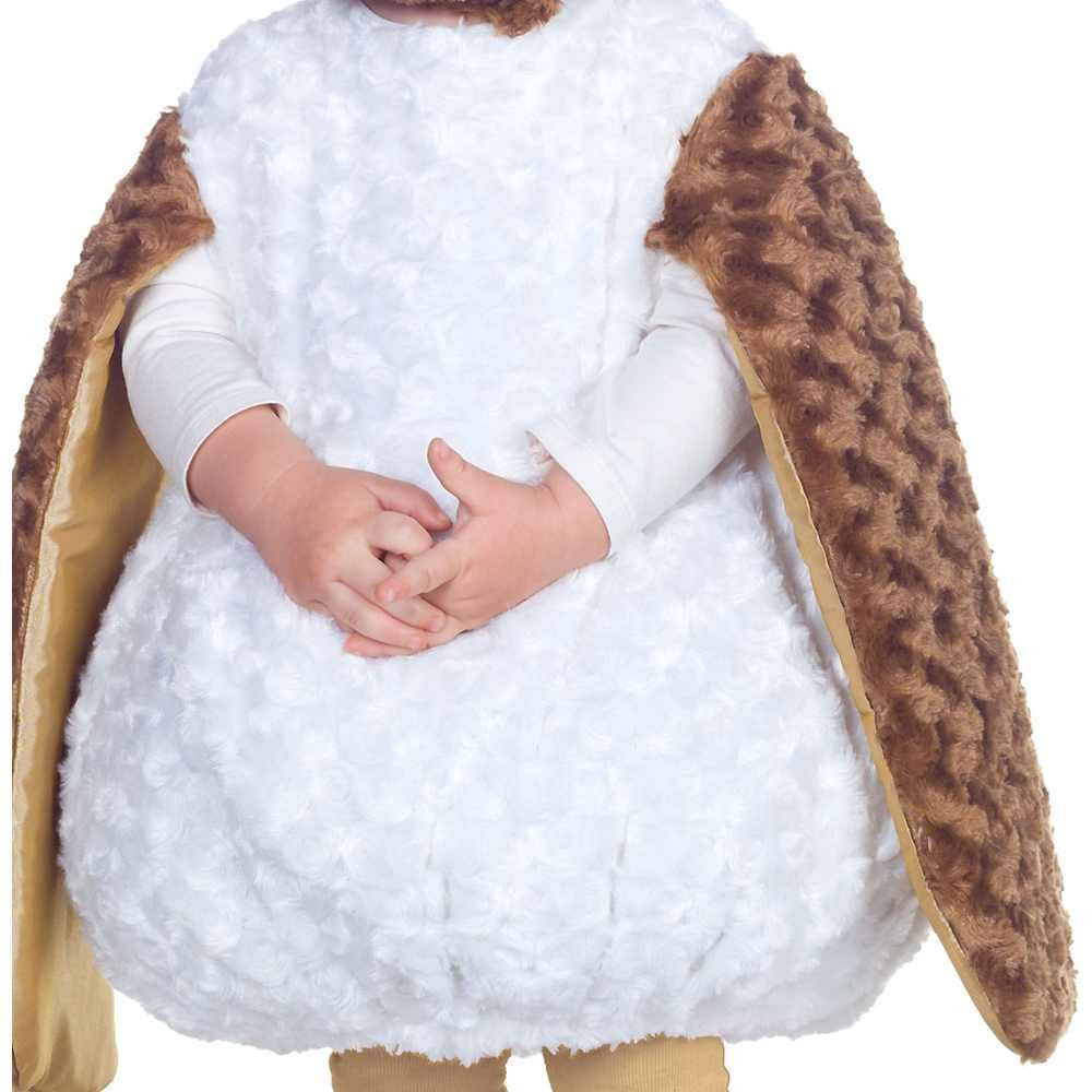 Underwraps Costumes Baby'S Barn Owl Belly-Babies, White/Brown/Tan, X-Large