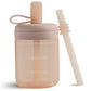 Moonkie Baby Training Cup Silicone Straw Cup | BPA-Free Drop-Proof Sippy Cups for Infants Toddlers and Kids 6 Months+ | 5 oz, 1p