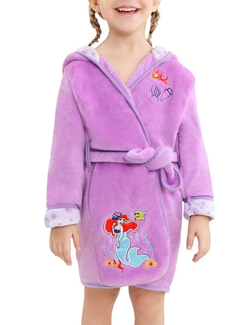 Jung Kook Toddler Baby Boys Girls Cartoon Bathrobe Cape Beach Towel Hoodie Robe Night-Robe