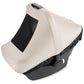 Skip Hop All Seasons Baby Car Seat Cover 4 in 1 Universal Fit with UPF40+ Sunshade and Water Resistant Fabric Oat