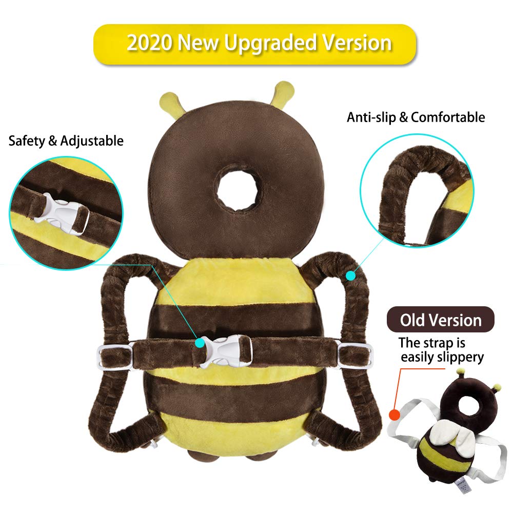 Okydoky Baby Head Protector One Backpack, Adjustable Toddlers Head Safety Pad Backpack, Baby Back Protection For Crawling & Walk