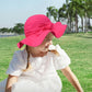 Vimeet Kid Baby Summer Hat Baby Sun Hat Toddler Beach Hat Baby Bucket Hat Baby Cap (16.9 In/3-6 Months, Rose)