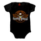 Hot Leathers Cry Hard Kids Onesie (Black, 6 Months)