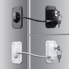 Rormgo Refrigerator Lock 2 Packs, Fridge Lock With Silicone Wire Protection Fridge Locks For Kids Easy To Use And Install Fridge