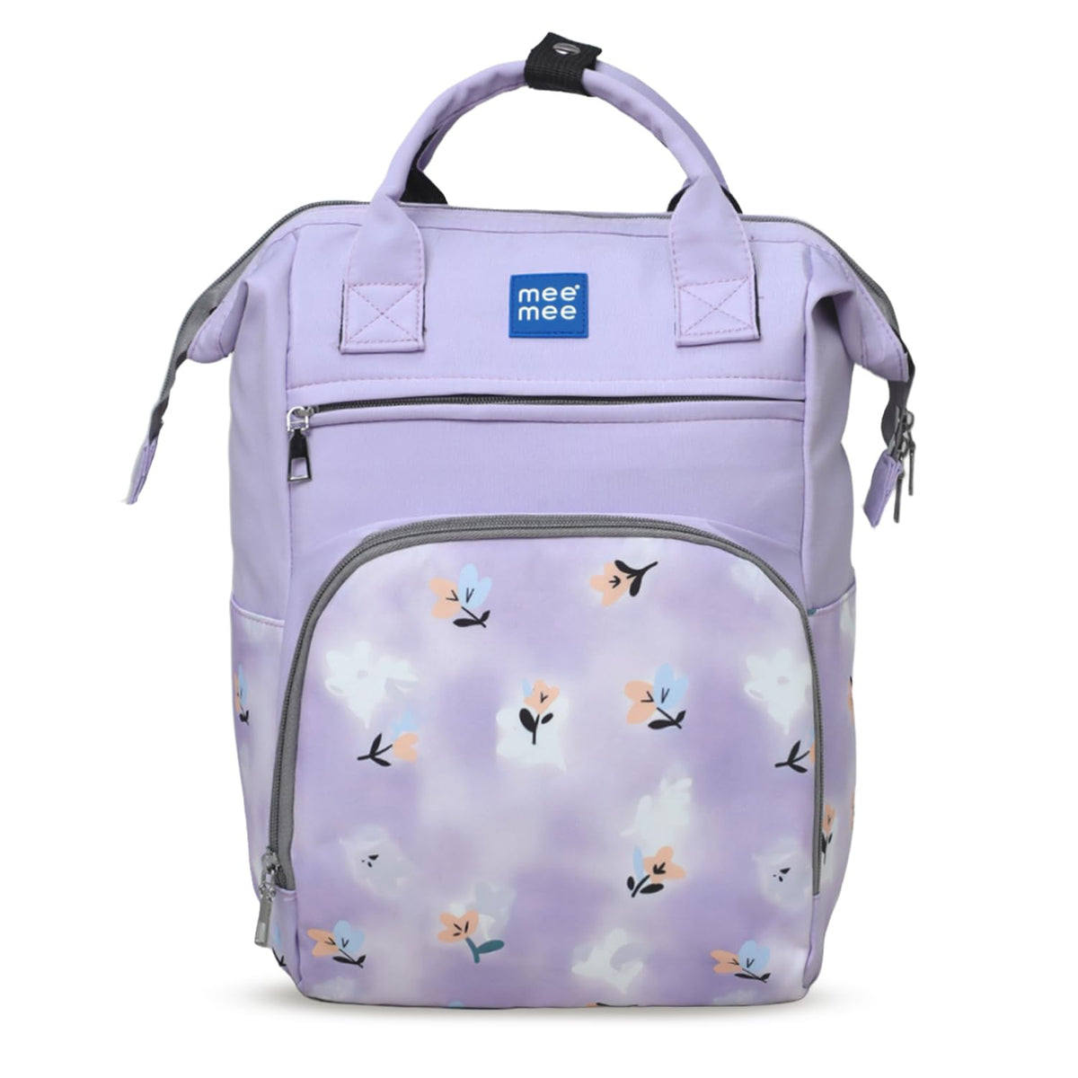 Mee Mee Metro Luxe Mom Diaper Bag Backpack | Large Capacity Baby Bag with Multiple Pockets | Bottle Warmer Pocket | Changing Mat