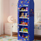 Flipzon Baby Wardrobe Plastic Multipurpose 6 Shelve, (Unbreakable Material) (Blue, Pack Of 1)