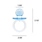 Baby Pacifier 2.5' Baby Shower Favors Decoration (Blue, 36 Count)