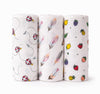 DADDY  G 100% Cotton Muslin Swaddle Cloth for Newborn Baby | Soft Breathable Baby Muslin Squares | Baby Wrapping Cloth & Receiv