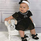 Stephan Baby My First Little Black Party Dress Ruffle-Skirted Diaper Cover, 3-6 Months