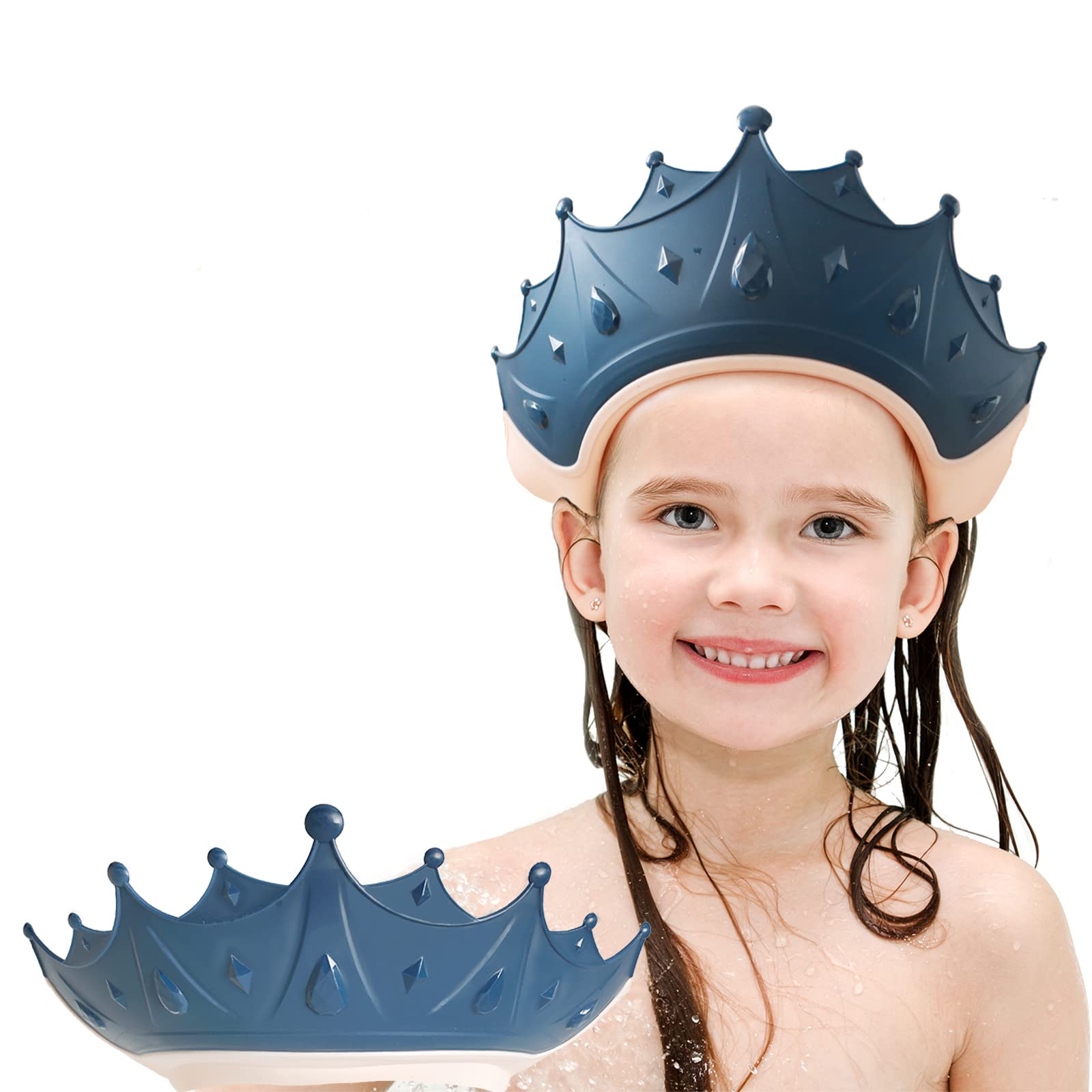 Fusacony Baby Shower Cap Shield, Shower Cap For Kids, Visor Hat For Eye And Ear Protection For 0-9 Years Old Children, Cute Crow