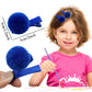 Cinaci Hair Clips, 24 Pack 1.2 Inch Candy Colorful Pom Pom Alligator Hair Clips With Small Cute Puffy Fuzzy Pompoms, Hair Access
