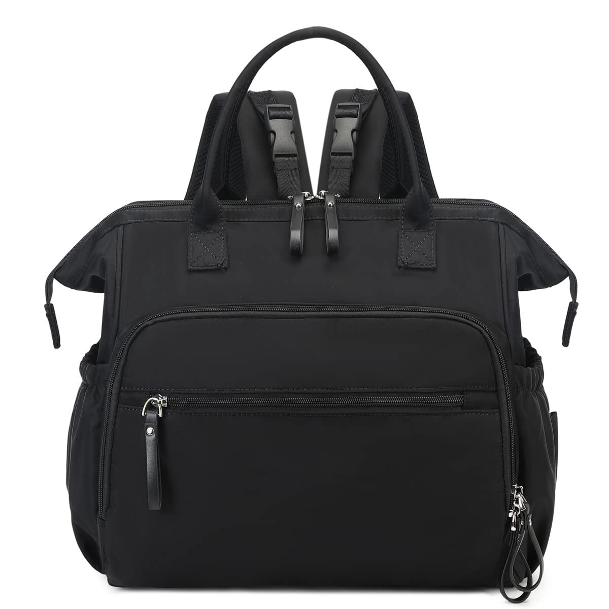 Loradi Convertible Diaper Bag Tote, Water-Resistant 14 Pockets Diaper Backpack With Anti-Theft Pockets And Stroller Clips (Black
