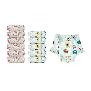 Snugkins Snug Potty Training PullUp Pants For Babies/Toddlers/Kids | 100% Pure Cotton | Washable & Reusable | (Size 2, Fits 23